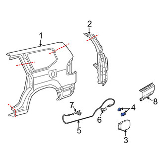 Lexus OE - Fuel Door Spring