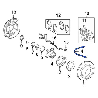 Lexus OE - Rear Right Brake Hydraulic Hose