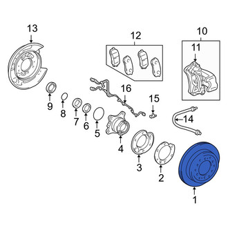 Lexus OE - Rear Disc Brake Rotor