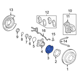 Lexus OE - Rear Brake Dust Shield