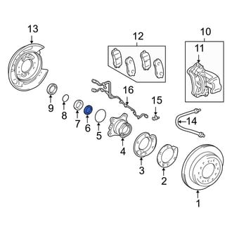 Lexus OE - Outer Wheel Bearing Washer