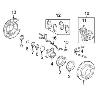 Lexus OE - Rear Suspension - Brake Components