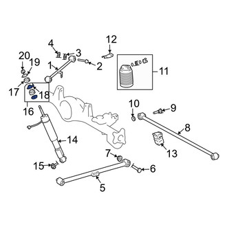 Lexus OE - Rear Suspension Shock Absorber Mount Insulator