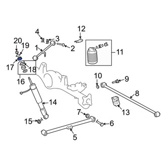Lexus OE - Rear Suspension Shock Absorber Mount Insulator