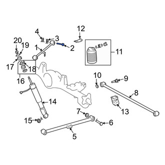 Lexus OE - Rear Upper Suspension Control Arm Bolt