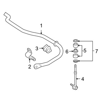 Lexus OE - Rear Suspension - Stabilizer Bar & Components (W/O Kinetic Dynamic Suspension)