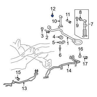 Lexus OE - Front Suspension Stabilizer Bar Link Nut