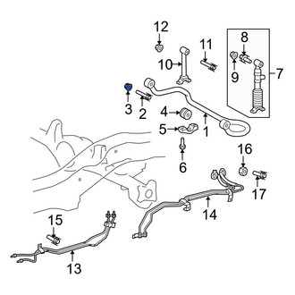 Lexus OE - Rear Suspension Stabilizer Bar Bracket Nut