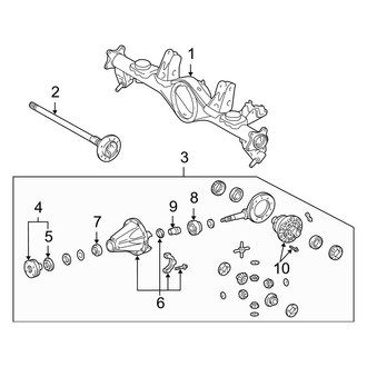 Lexus OE - Rear Suspension - Axle Housing