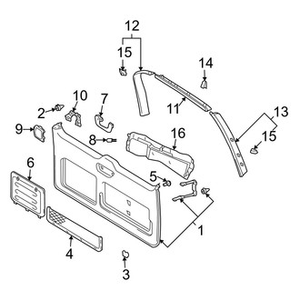 Lexus OE - Lift Gate - Interior Trim