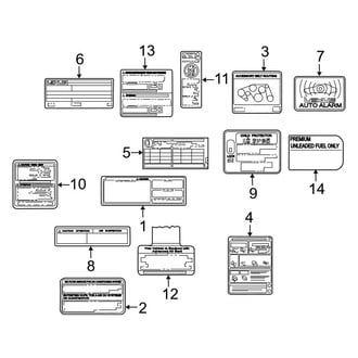 Lexus OE - Information Labels - Labels