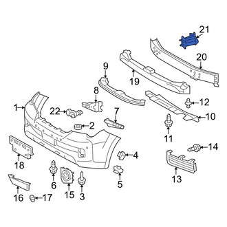 Lexus OE - Right Bumper Impact Bar Bracket