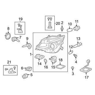 Lexus OE - Front Lamps - Headlamp Components (High Intensity Discharge)