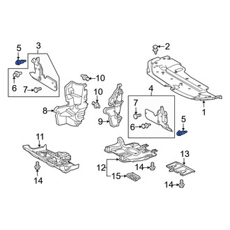Lexus OE - Fender Molding Retainer