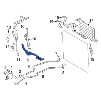 Lexus OE - Automatic Transmission Oil Cooler Tube