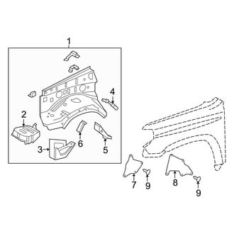 Lexus OE - Fender - Inner Components
