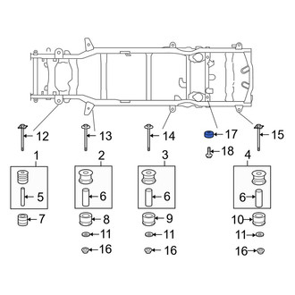 Lexus OE - Upper Body Mount Cushion