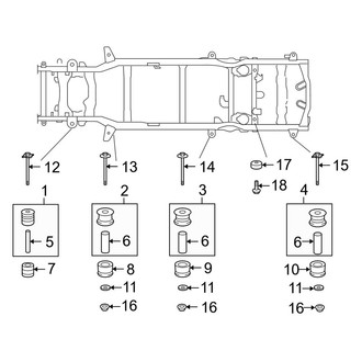Lexus OE - Frame & Components (Cab & Body Mounting)