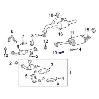 Lexus OE - Exhaust Bolt Spring