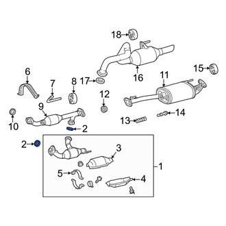 Lexus OE - Exhaust Muffler Gasket