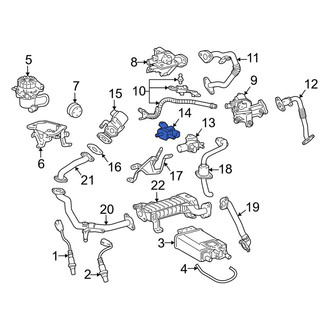 Lexus OE - Rear Exhaust Gas Recirculation (EGR) Vacuum Delay Valve