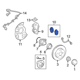 Lexus OE - Front Disc Brake Pad Set