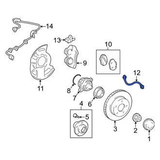 Lexus OE - Front Brake Hydraulic Hose