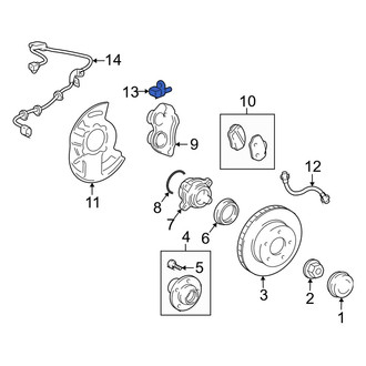 Lexus OE - Rear Right ABS Wheel Speed Sensor