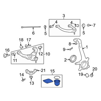 Lexus OE - Front Upper Suspension Ball Joint Boot