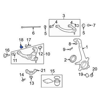 Lexus OE - Front Alignment Camber Adjusting Eccentric