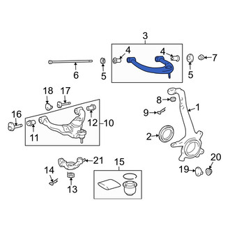 Lexus OE - Front Left Upper Suspension Control Arm