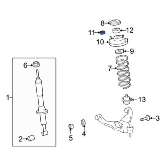 Lexus OE - Front Suspension Strut Mount Nut