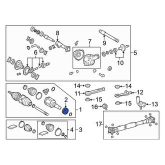 Lexus OE - Rear Drive Axle Shaft Seal