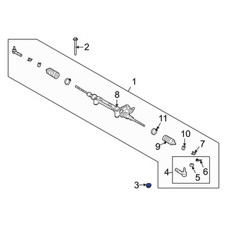 Lexus OE - Suspension Trailing Arm Nut