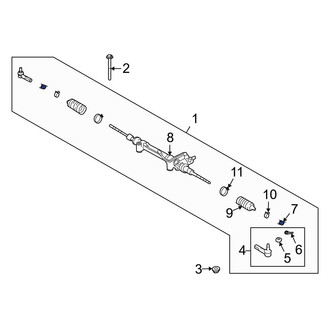 Lexus OE - Outer Steering Tie Rod Nut