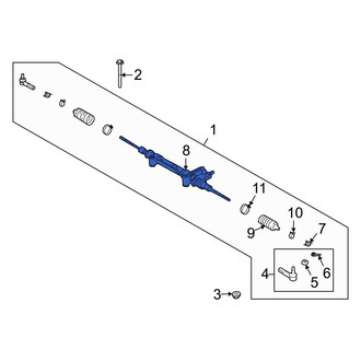 Lexus OE - Outer Steering Tie Rod End