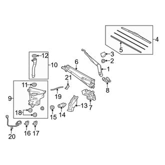 Lexus OE - Windshield - Wiper & Washer Components