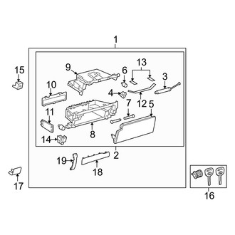 Lexus OE - Instrument Panel - Glove Box