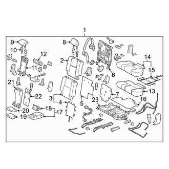 Lexus OE - Seats & Tracks - Second Row Seats (Left Side, W/O Captains Chairs)