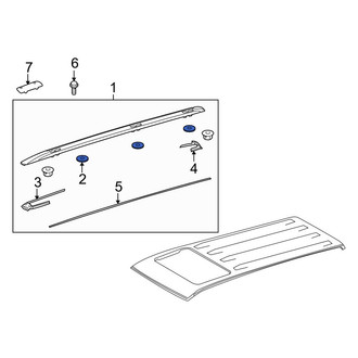 Lexus OE - Roof Luggage Carrier Side Rail Seal