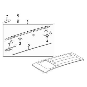 Lexus OE - Roof - Luggage Carrier (Chrome Type)