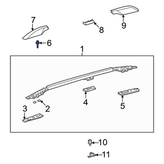 Lexus OE - Roof Luggage Carrier Side Rail Bolt