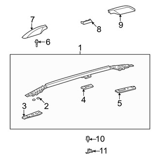 Lexus OE - Roof - Luggage Carrier (Black Type)