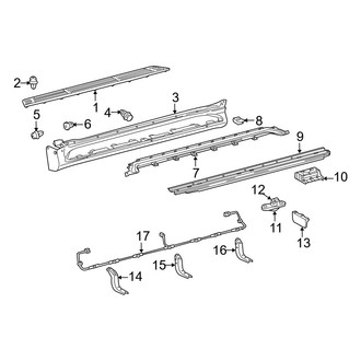 Lexus OE - Pillars, Rocker & Floor - Exterior Trim (Running Board)