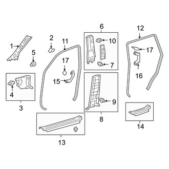 Lexus OE - Pillars, Rocker & Floor - Interior Trim
