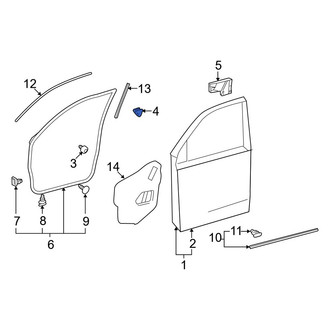 Lexus OE - Front Right Outer Door Panel Insert