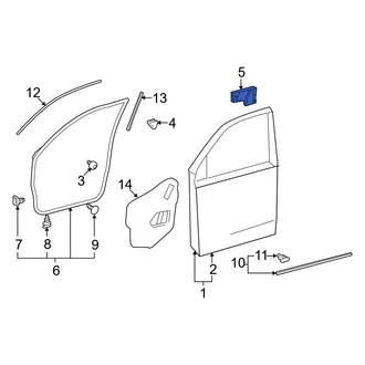 Lexus OE - Front Left Door Reinforcement Bar