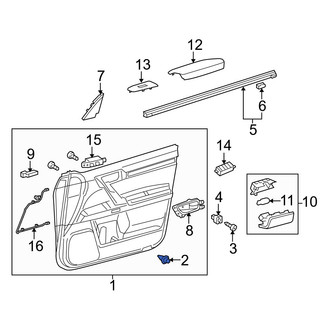 Lexus OE - Door Interior Trim Panel Retainer