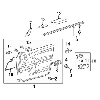 Lexus OE - Front Door - Interior Trim