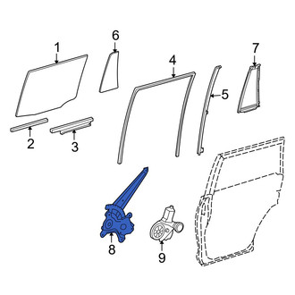 Lexus OE - Front Left Window Regulator
